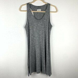 Lou & Grey Women's S Gray Racerback A Line Short Summer Dress